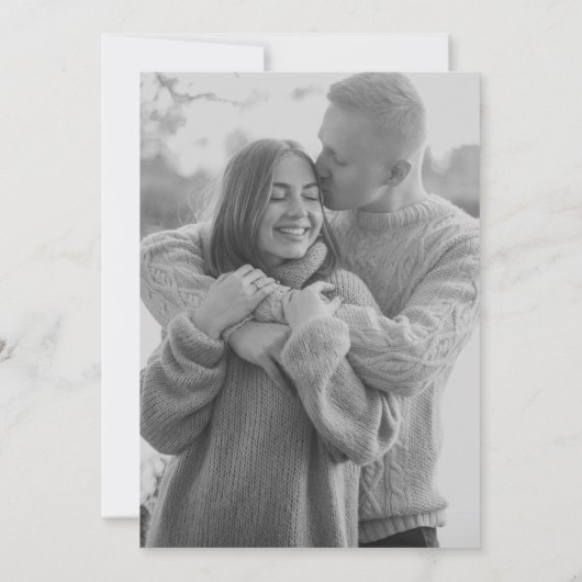 Invitation Monogramme Crest de couronne photo Mariage élégant (Dos)