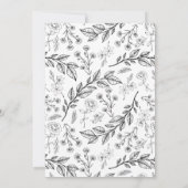 Invitation Monogramme Crest noir blanc (Dos)