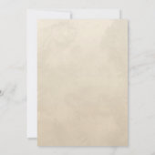 Invitation Monogramme d'automne Mariage minimaliste (Dos)