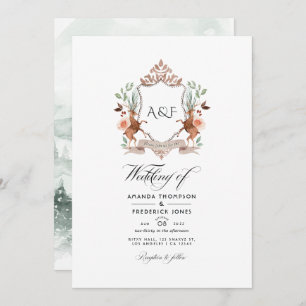 Invitation Monogramme de bois Laurel Crest Mariage Photo