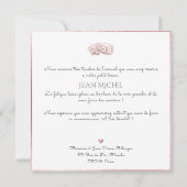 Invitation Monogramme de bricolage en D'or Remerciements (Dos)