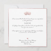 Invitation Monogramme de bricolage en D'or Rose Remerciements (Dos)
