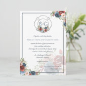 Invitation Monogramme de chasse aux incendies de la Bourgogne (Debout devant)