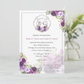 Invitation Monogramme de chasse aux incendies flor (Debout devant)