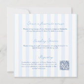 Invitation Monogramme de coquillage dessiné à la main Fête de (Dos)