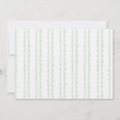 Invitation Monogramme de couronne de Noël du grand-millénaire (Dos)