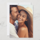 Invitation Monogramme de couronne florale classique Mariage p (Dos)