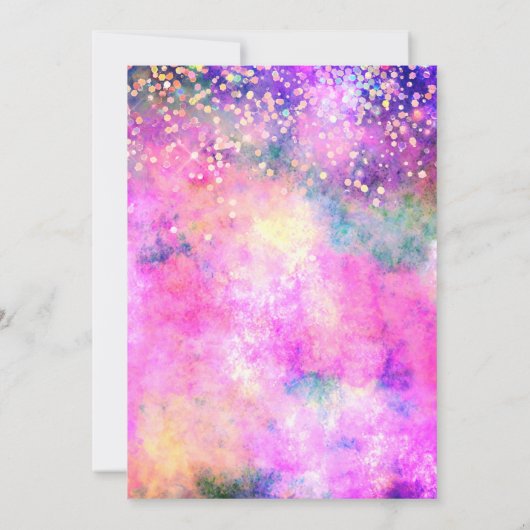 Invitation Monogramme de fausse parties scintillant argent ir (Dos)