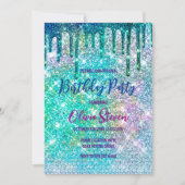 Invitation Monogramme de la fausse parties scintillant de la  (Devant)