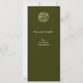 INVITATION MONOGRAMME DE LA MÉDALLION DE SAINT GEORGE ET DRAG (Dos)