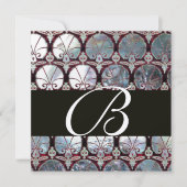 INVITATION MONOGRAMME DE LA MÈRE BLANCHE DES CARNATIONS DE DO (Devant)