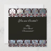 INVITATION MONOGRAMME DE LA MÈRE BLANCHE DES CARNATIONS DE DO (Dos)