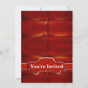 Invitation Monogramme de la voiture-museau de roulage N