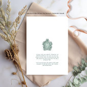 Invitation Monogramme de mariage à l'aquarelle Tons Terreux É