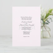 Invitation Monogramme de mariage formel Parents de la mariée (Debout devant)
