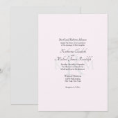 Invitation Monogramme de mariage formel Parents de la mariée (Devant / Derrière)