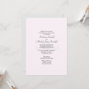 Invitation Monogramme de mariage formel sans parents cités Ro