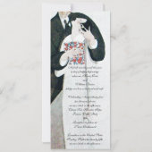 INVITATION MONOGRAMME DE MARIAGE ROMANTIQUE ET DE GROUPE (Dos)