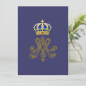 Invitation Monogramme de Marie Antoinette (Debout devant)