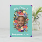 Invitation Monogramme de Noël de la fête mexicaine (Debout devant)