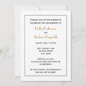 Invitation Monogramme de paons vintage (Dos)