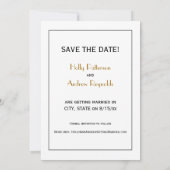 Invitation Monogramme de Paons Vintage (Dos)