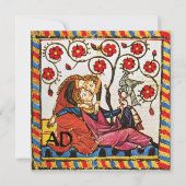 INVITATION MONOGRAMME DE PARCHEMENT MARIAGE AMOUR ÉTERNEL (Devant)