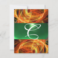 MONOGRAMME DE PHOTON jaune émeraude vert