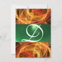 MONOGRAMME DE PHOTON jaune émeraude vert