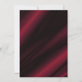 Invitation Monogramme de soie rouge (Dos)