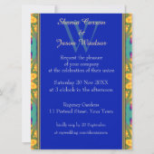 Invitation Monogramme de tournesol de Bohême Grande invitatio (Dos)