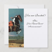 Invitation Monogramme d'élevage du Cheval Piebald "Cehero" (Dos)