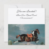 Invitation Monogramme d'élevage du Cheval Piebald "Cehero" (Dos)