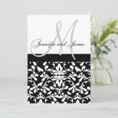 Invitation Monogramme des noms d'invitation Bird Mariage dama (Debout devant)