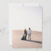 Invitation Monogramme Diamant Avec Fleurs Mariage À feuillage (Dos)