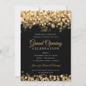 Invitation Monogramme d'ouverture Gold Glam Corporate (Devant)