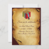 INVITATION MONOGRAMME DU GRADUM DE LA CIRE DE PARCHEMENT ENSE (Dos)