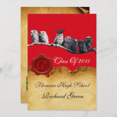 INVITATION MONOGRAMME DU GRADUM DE LA CIRE DE PARCHEMENT ENSE (Devant / Derrière)