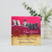 INVITATION MONOGRAMME DU GRADUM DE LA CIRE DE PARCHEMENT ENSE (Debout devant)