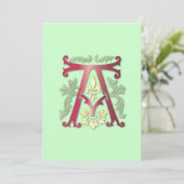Invitation Monogramme Fleur-de-lis (Debout devant)