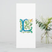 Invitation Monogramme Fleur-de-lis L (Debout devant)