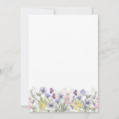 Invitation Monogramme Floral Élégant de Mariage (Dos)