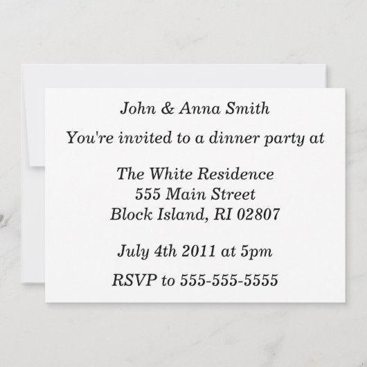 Invitation Monogramme G d'illusion optique (Dos)