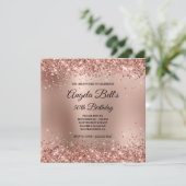 Invitation Monogramme Gold Ombre Rose de la Glitterie 30e ann (Debout devant)