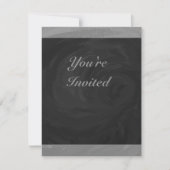 Invitation Monogramme gris ardoise (Devant)
