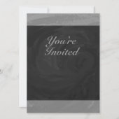 Invitation Monogramme gris ardoise (Devant)