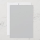 Invitation Monogramme gris bleu marine simple et acier Mariag (Dos)