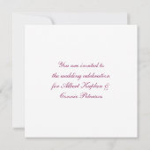 Invitation Monogramme K Fleur-de-lis (Dos)