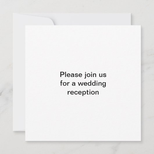 Invitation Monogramme Lettre M Fleur de lis (Dos)