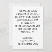 Invitation Monogramme Maeda (Dos)